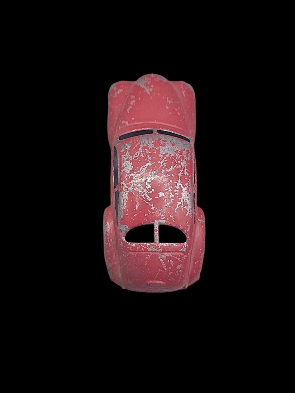 Vtg Slik-Toys Cast Aluminum Split Window Sedan Car Toy Lansing Iowa Red 9600 - Picture 4 of 13